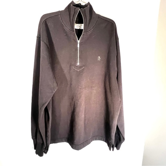 PENGUIN Half Zip Sweater Men's‎ Long Sleeve Size large - Picture 1 of 8